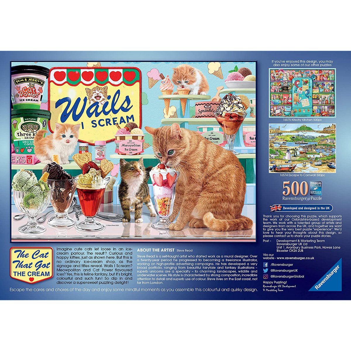 Ravensburger The Cat That Got The Cream Jigsaw Puzzle (500 Pieces) - Phillips Hobbies