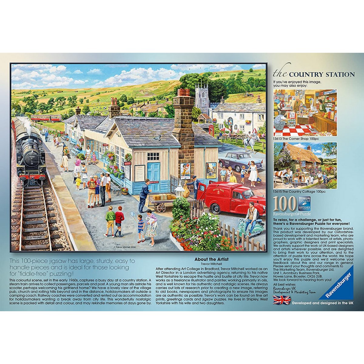 Ravensburger The Country Station Jigsaw Puzzle (100 Large Pieces) - Phillips Hobbies