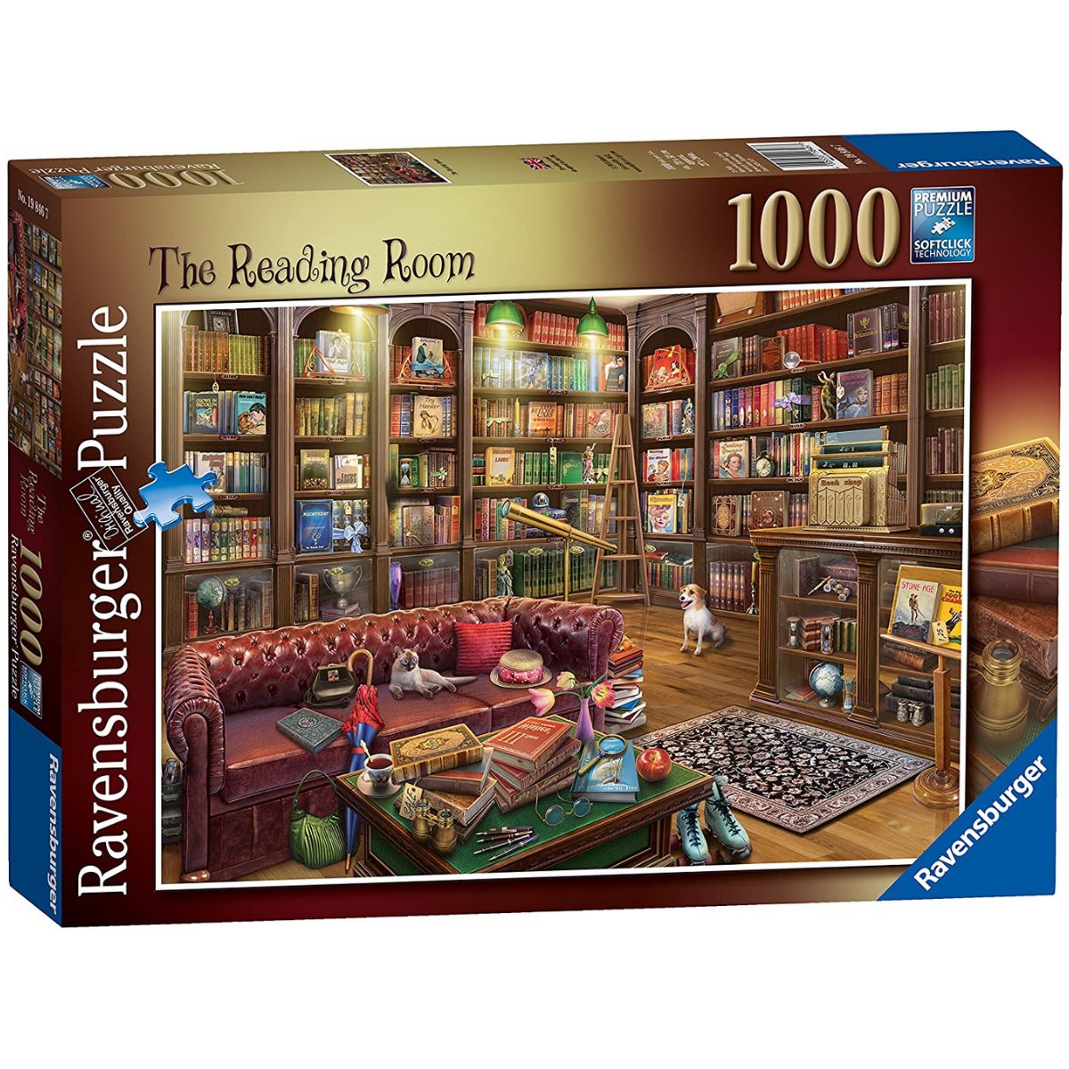 Ravensburger The Reading Room Jigsaw Puzzle (1000 Pieces) - Phillips Hobbies