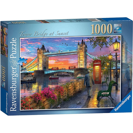 Ravensburger Tower Bridge at Sunset Jigsaw Puzzle (1000 Pieces) - Phillips Hobbies