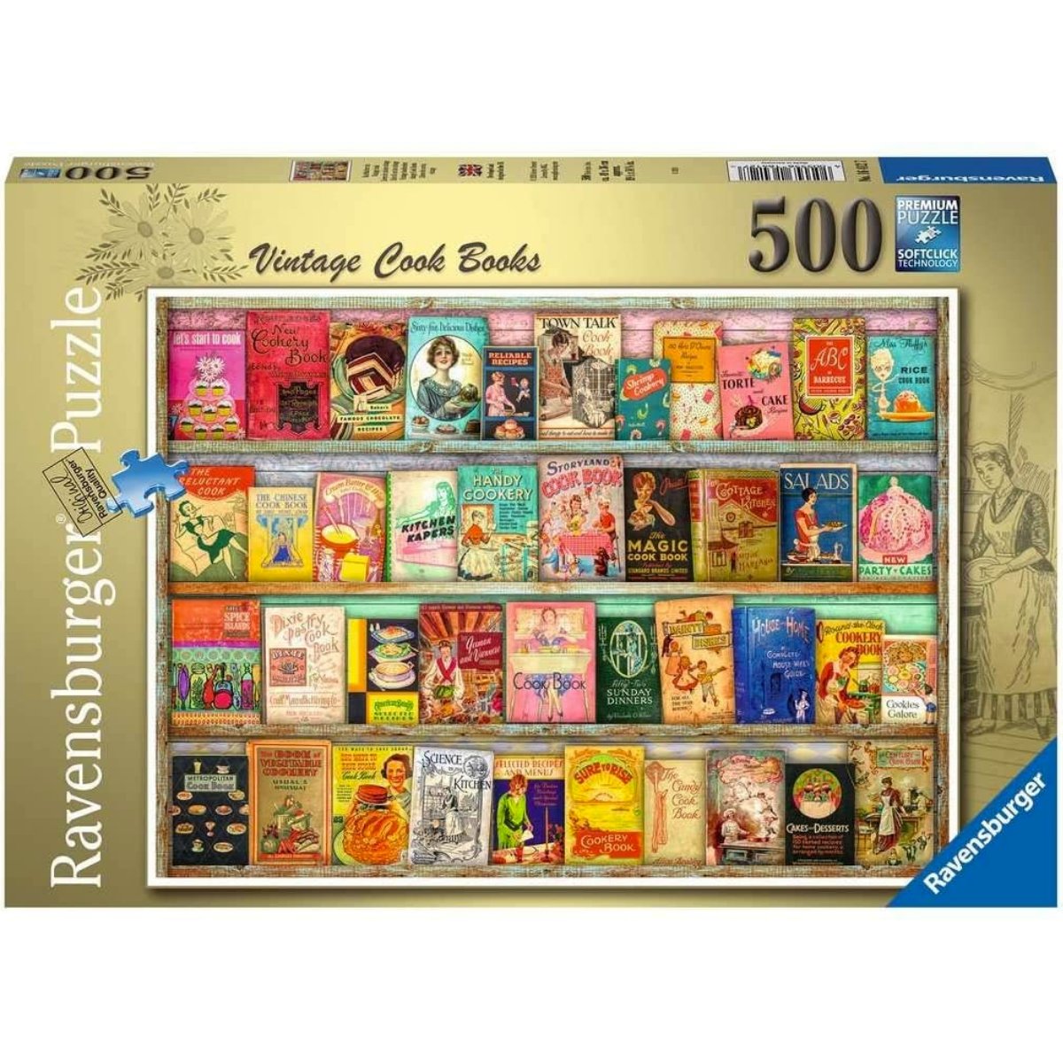 Ravensburger Vintage Cook Books Jigsaw Puzzle (500 Pieces) - Phillips Hobbies