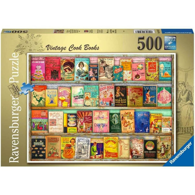 Ravensburger Vintage Cook Books Jigsaw Puzzle (500 Pieces) - Phillips Hobbies