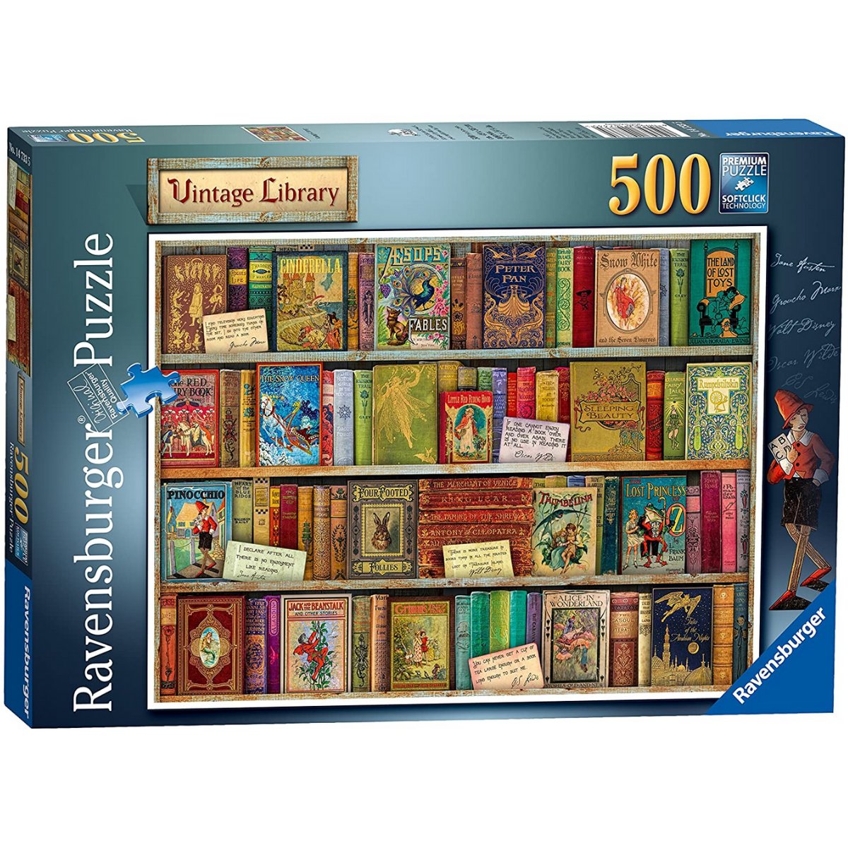 Ravensburger Vintage Library Jigsaw Puzzle (500 Pieces) - Phillips Hobbies