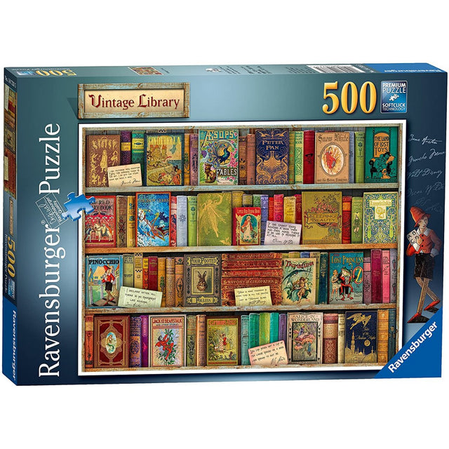 Ravensburger Vintage Library Jigsaw Puzzle (500 Pieces) - Phillips Hobbies