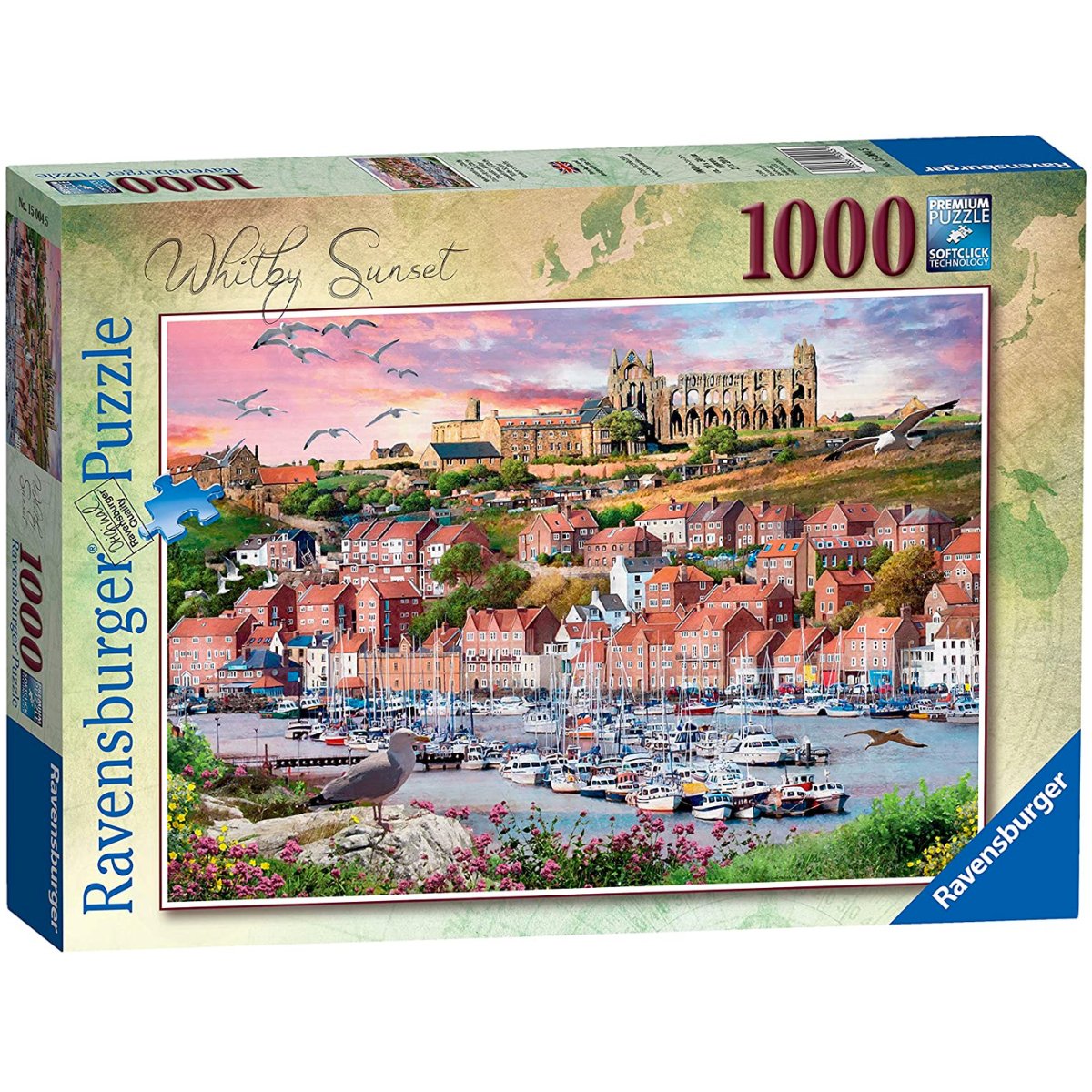 Ravensburger Whitby Sunset Jigsaw Puzzle (1000 Pieces) - Phillips Hobbies