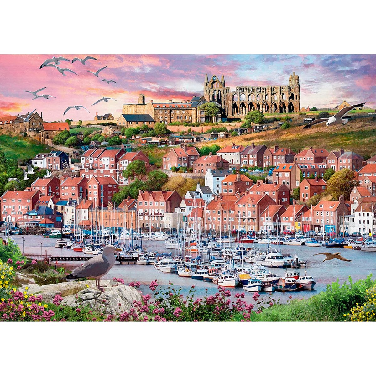 Ravensburger Whitby Sunset Jigsaw Puzzle (1000 Pieces) - Phillips Hobbies