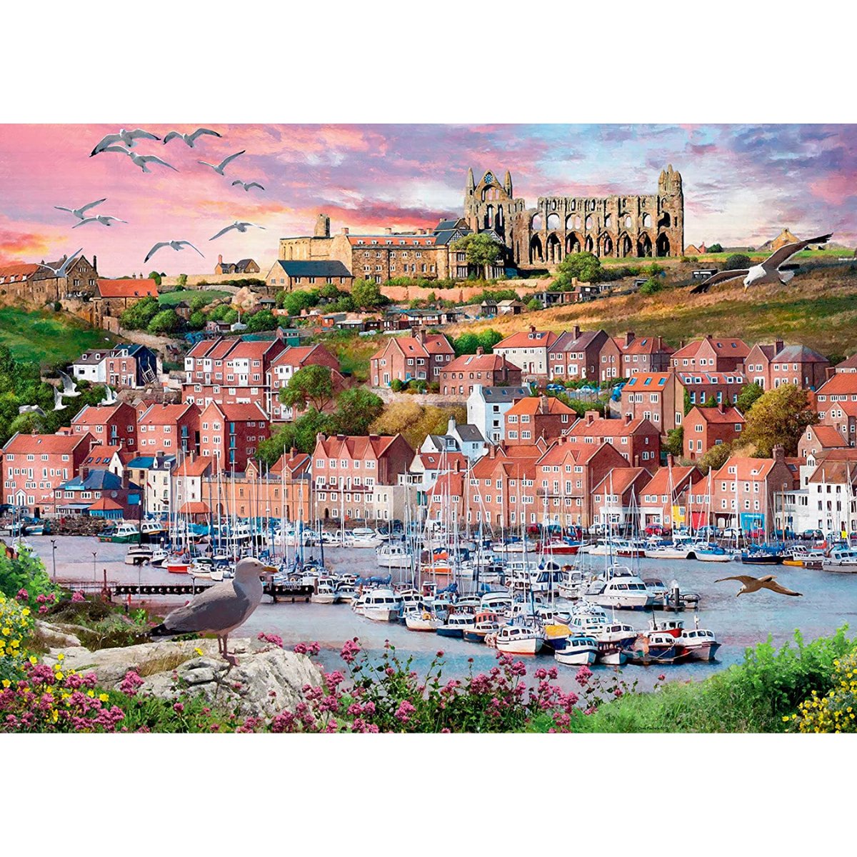 Ravensburger Whitby Sunset Jigsaw Puzzle - 1000 Pieces - Phillips Hobbies