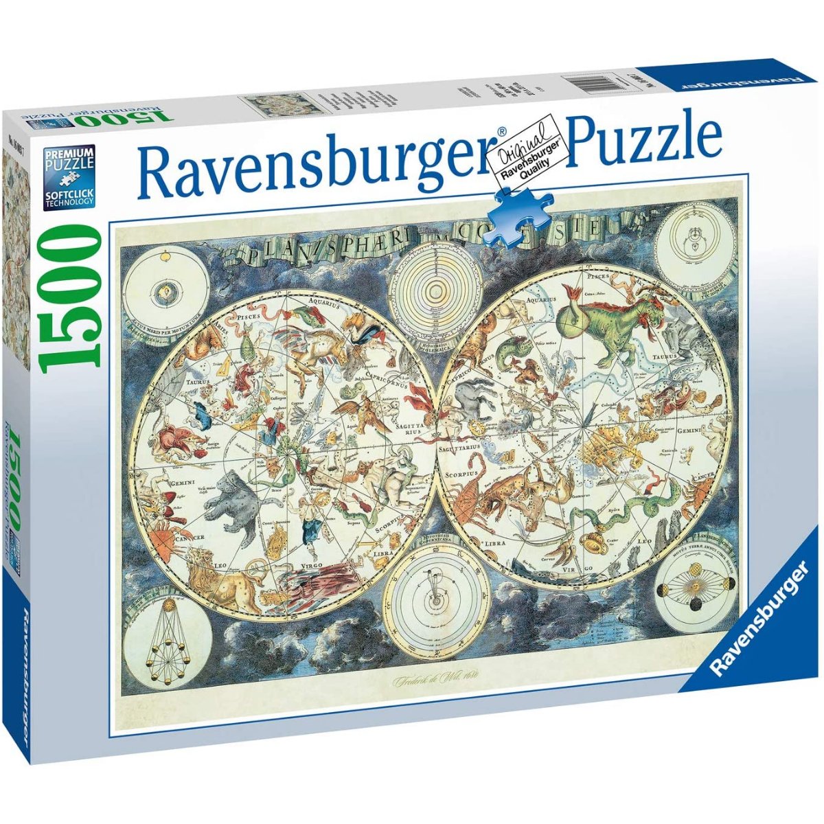 Ravensburger World Map of Fantastic Beasts Jigsaw Puzzle (1500 Pieces) - Phillips Hobbies