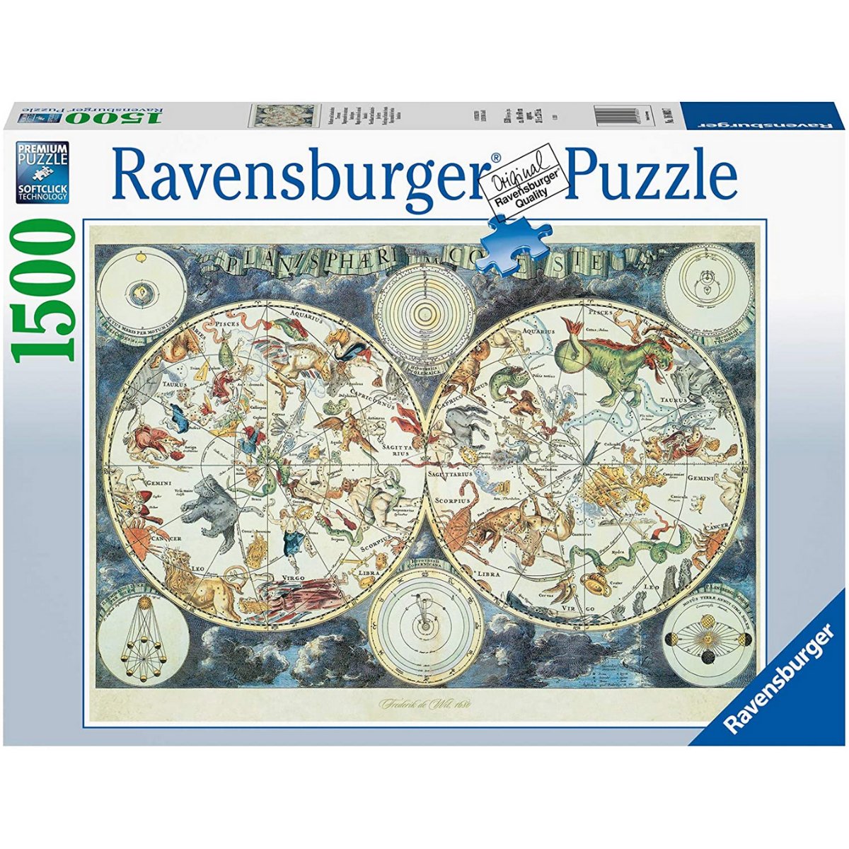 Ravensburger World Map of Fantastic Beasts Jigsaw Puzzle (1500 Pieces) - Phillips Hobbies