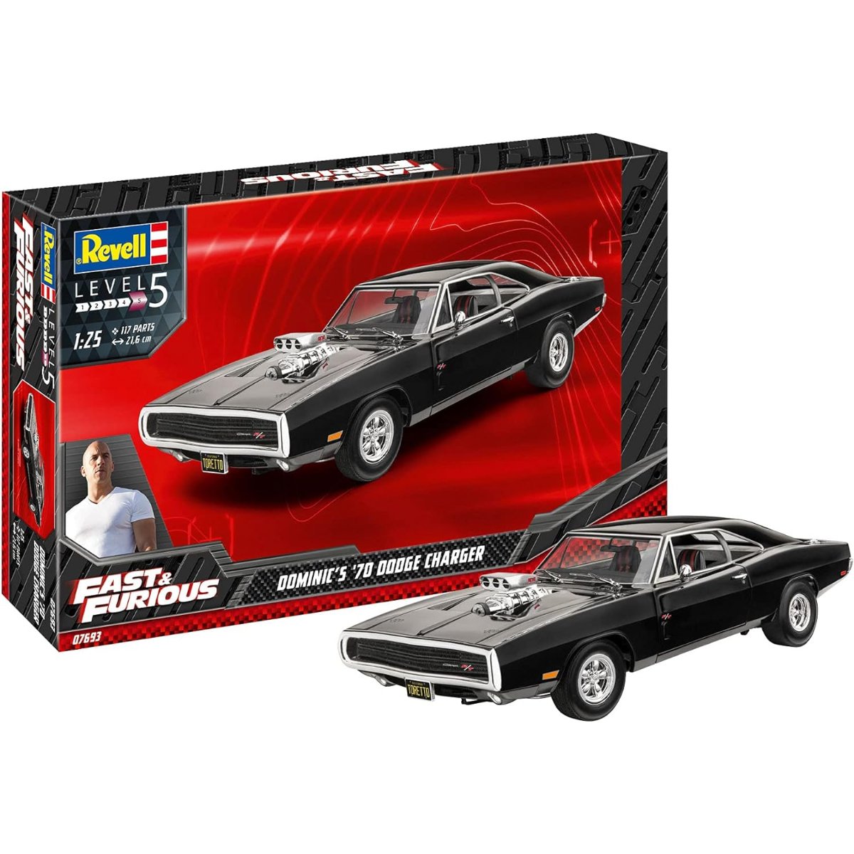 Revell 07693 Fast & Furious Dominics 1970 Dodge Charger - 1:25
