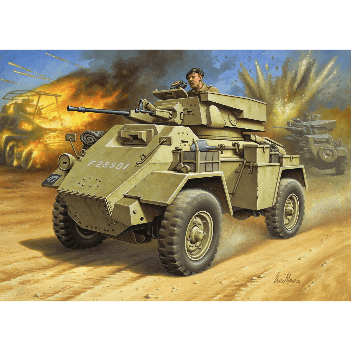 Revell 63289 British Humber Mk.II Model Set 1:76 - Phillips Hobbies