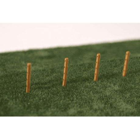 Scale Model Scenery 4ft Fence Posts (Pre - Drilled Holes) - OO/HO Gauge - Phillips Hobbies