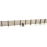 Scale Model Scenery 4ft Post & Rail Fencing (Natural Wood) - OO/HO Gauge Kit - Phillips Hobbies