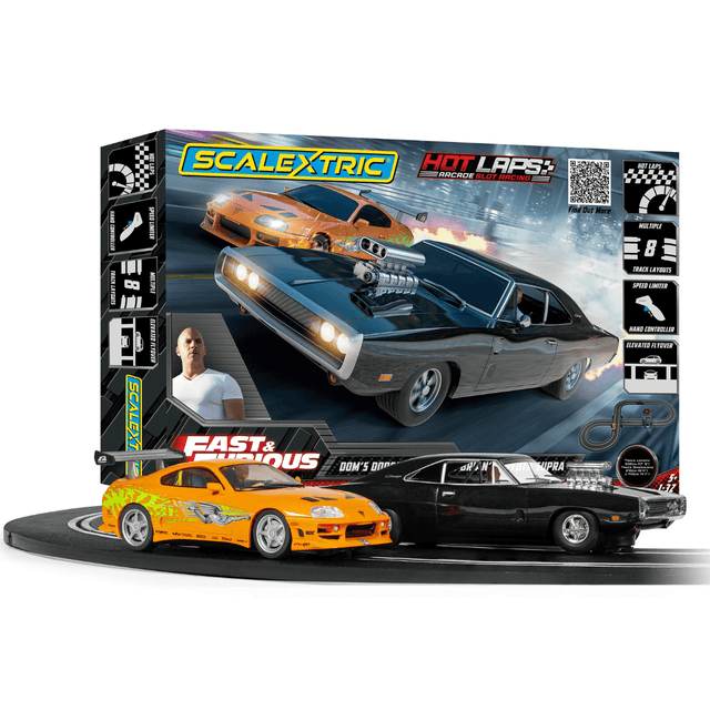 Scalextric C1458M Fast and Furious Hot Laps Race Set - 1:32 Scale - Phillips Hobbies