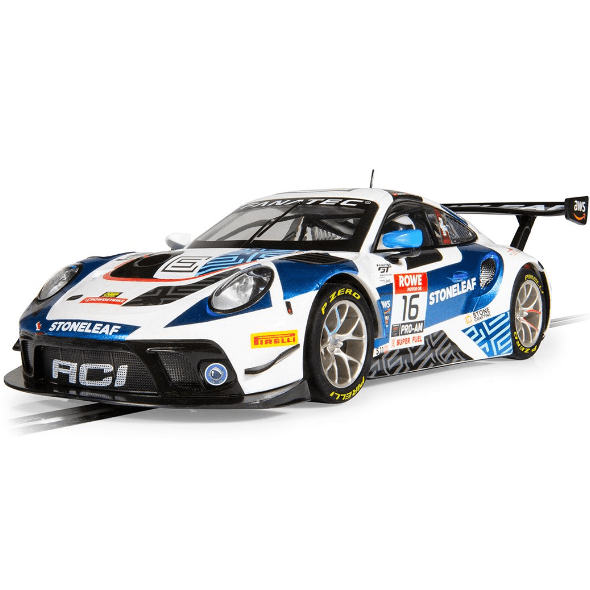 Scalextric C4522 Porsche 911 GT3 R ACI Motorsports 2023 - 1:32 Scale - Phillips Hobbies