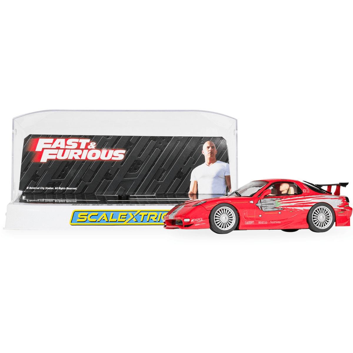 Scalextric C4592 Mazda RX7 Dom Toretto The Fast And The Furious - 1:32 Scale Slot Car - Phillips Hobbies