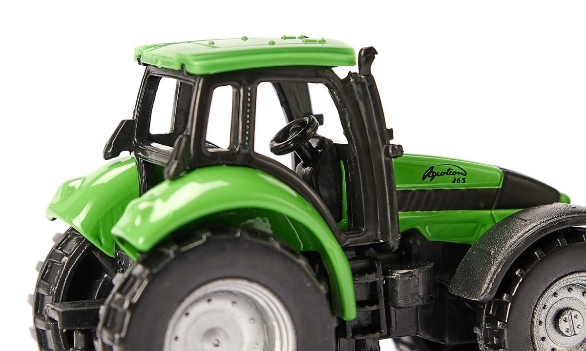 Siku 1606 Deutz - Fahr With Fortuna 4 Wheel Trailer Toy Model - Phillips Hobbies