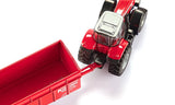 Siku 1844 Massey Ferguson Tractor With Krampe Trailer Toy Model - Phillips Hobbies