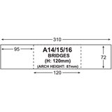 Superquick A14 Red Brick Bridge/Tunnel - Card Kit - Phillips Hobbies