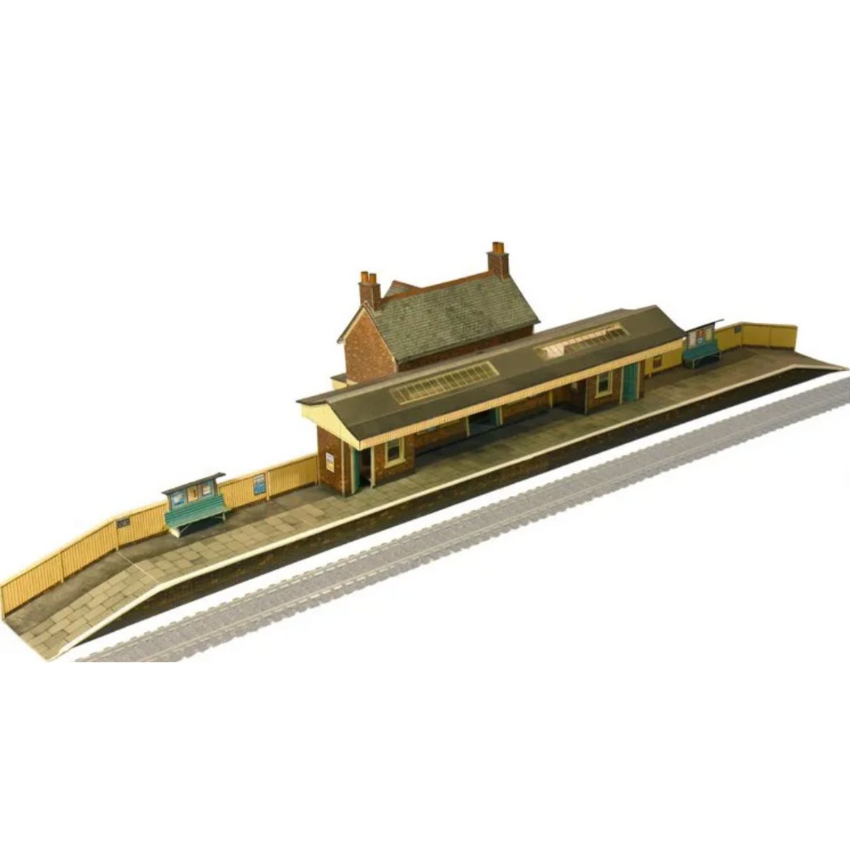 Superquick A2 Country Station Building - Card Kit - Phillips Hobbies
