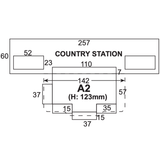 Superquick A2 Country Station Building - Card Kit - Phillips Hobbies