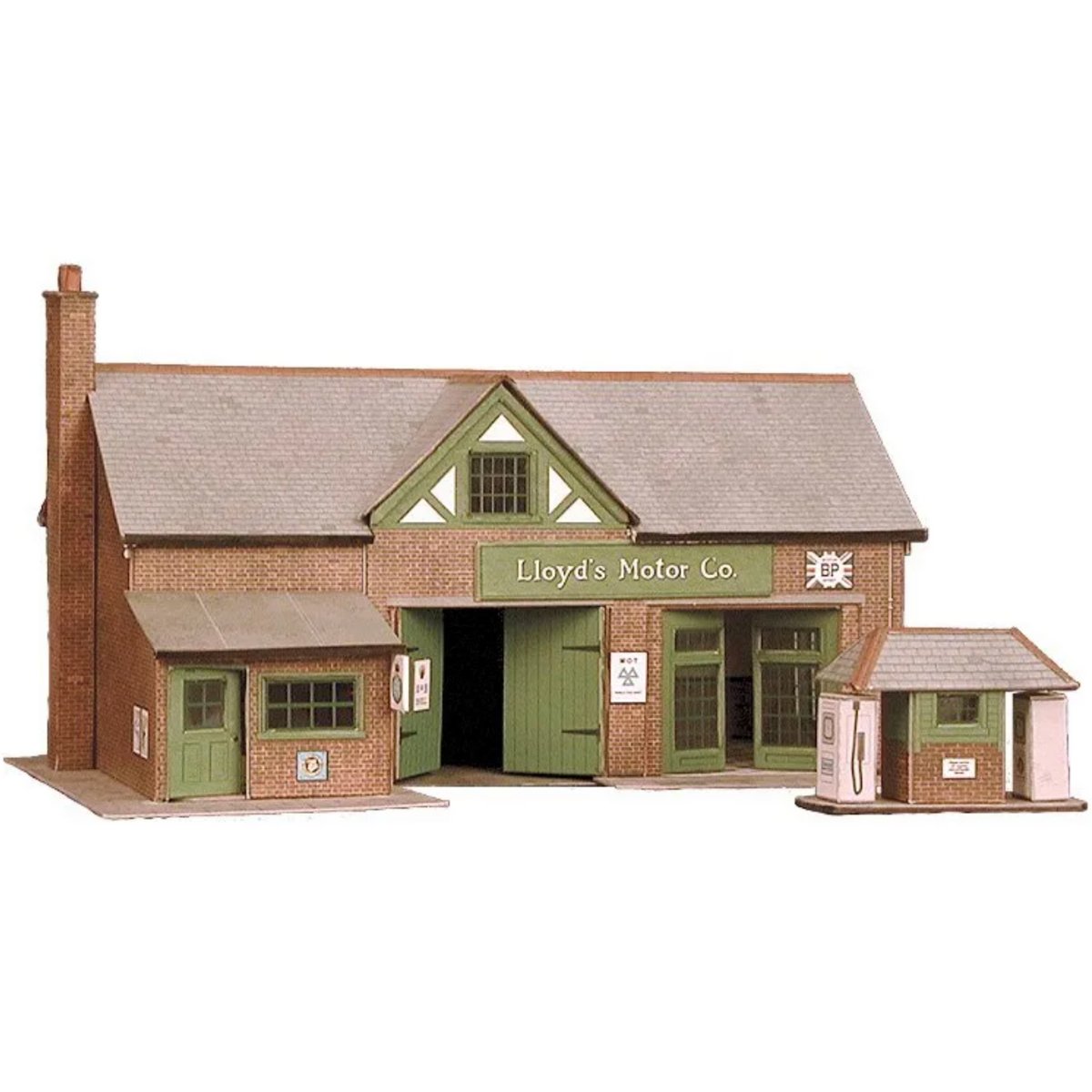 Superquick B32 Country Garage & Petrol Pump - Card Kit - Phillips Hobbies