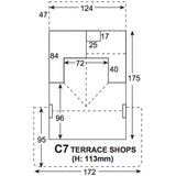 Superquick C07 Red Brick Terrace Corner House - Phillips Hobbies