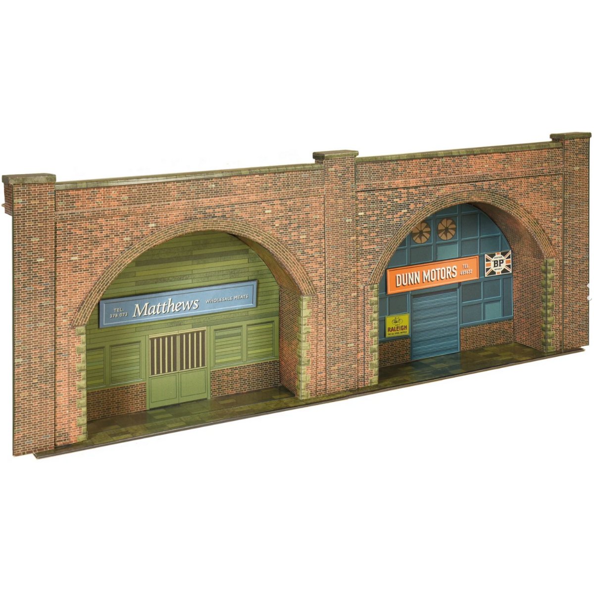Superquick C08.0 Red Brick Embankment Arches Low Relief - Card Kit - Phillips Hobbies