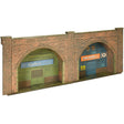 Superquick C08.0 Red Brick Embankment Arches Low Relief - Card Kit - Phillips Hobbies