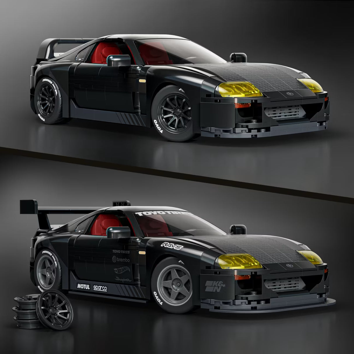 Mattel Brick Shop Hot Wheels ’94 Toyota Supra MKIV Building Toy Kit