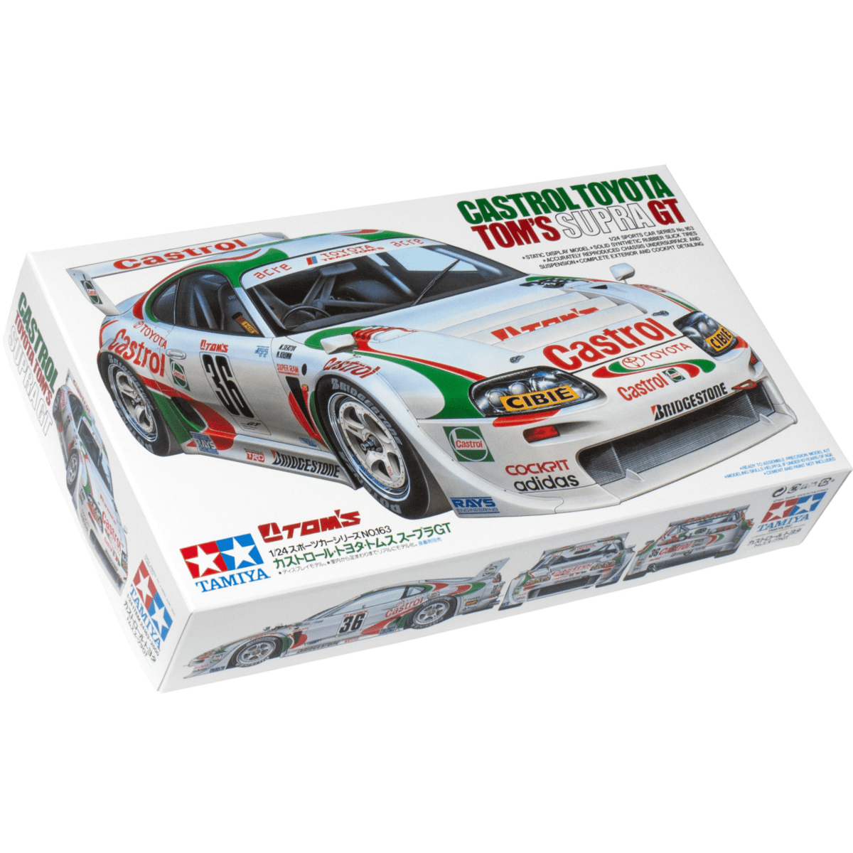 Tamiya - Kit de maquetas de plástico a escala 1/24 para Toyota Supra Tamiya - Kit de maquetas de plástico a escala 1/24 para Toyota Supra