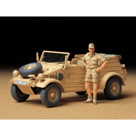 Tamiya 35238 German Kubelwagen Type 82 (Africa Corps) Plastic Kit - 1:35 Scale - Phillips Hobbies