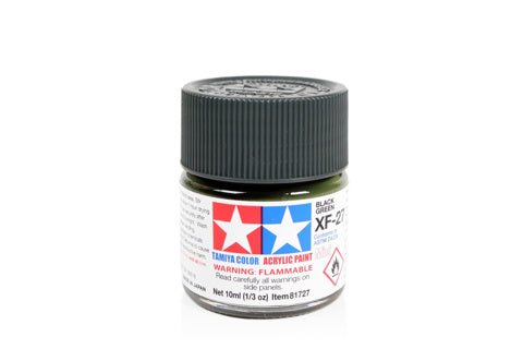 Tamiya Acrylic Mini XF - 27 Black Green - Phillips Hobbies