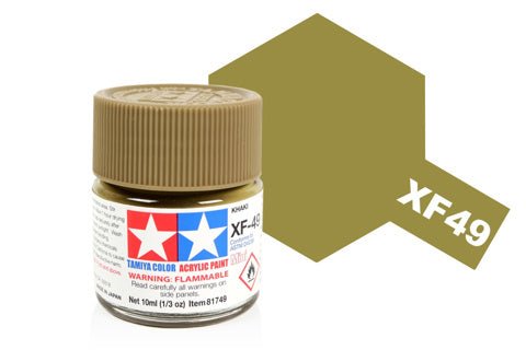 Tamiya Acrylic Mini XF - 49 Khaki - Phillips Hobbies