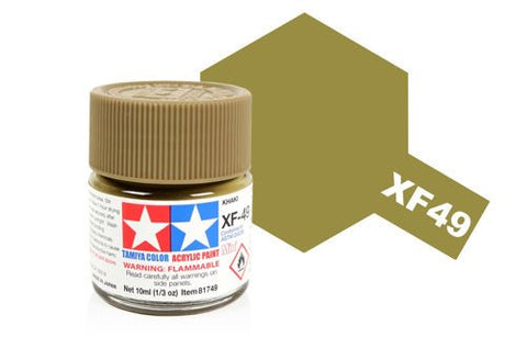 Tamiya Acrylic Mini XF - 49 Khaki - Phillips Hobbies
