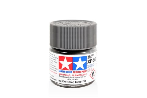 Tamiya Acrylic Mini XF - 53 Neutral Grey - Phillips Hobbies