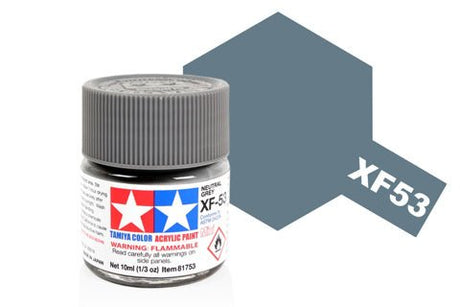 Tamiya Acrylic Mini XF - 53 Neutral Grey - Phillips Hobbies