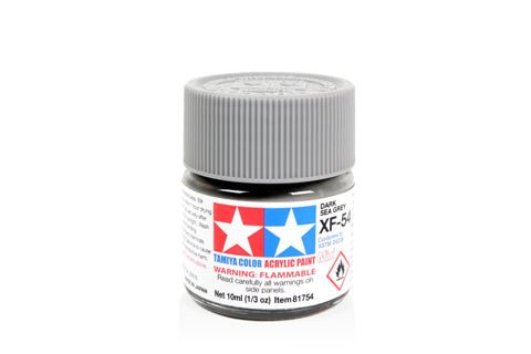 Tamiya Acrylic Mini XF - 54 Dark Sea Grey - Phillips Hobbies