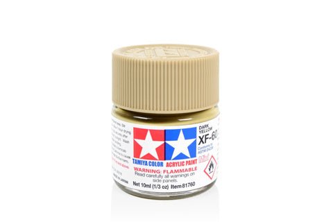 Tamiya Acrylic Mini XF - 60 Dark Yellow - Phillips Hobbies