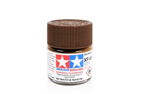 Tamiya Acrylic Mini XF - 64 Red Brown - Phillips Hobbies