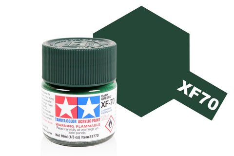 Tamiya Acrylic Mini XF - 70 Dark Green 2 - Phillips Hobbies