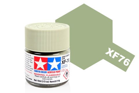 Tamiya Acrylic Mini XF - 76 Grey - Green (IJN) - Phillips Hobbies