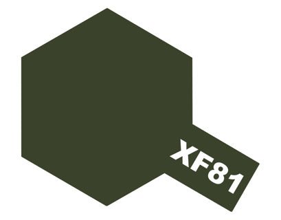 Tamiya Acrylic Mini XF - 81 RAF Dark Green 2 - Phillips Hobbies