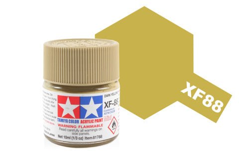 Tamiya Acrylic Mini XF - 88 Dark Yellow 2 - Phillips Hobbies