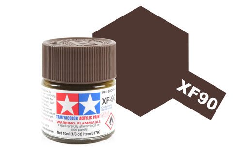 Tamiya Acrylic Mini XF - 90 Red Brown 2 - Phillips Hobbies