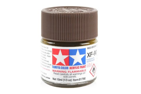 Tamiya Acrylic Mini XF - 90 Red Brown 2 - Phillips Hobbies