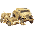 Tamiya British 25 - pdr Field Gun & Quad Gun Tractor Plastic Kit - 1:35 Scale - Phillips Hobbies