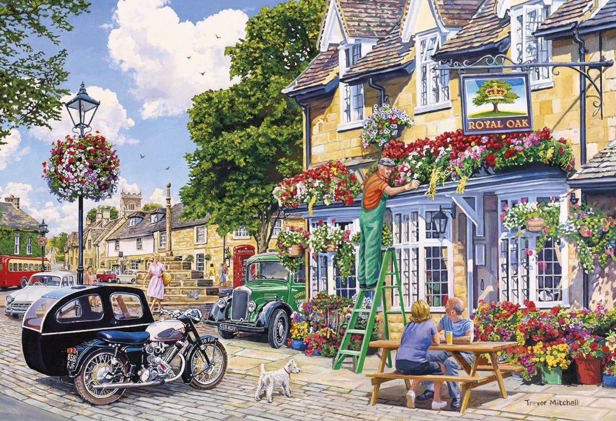 The Gardener's Round - Gibsons 4 x 500 Piece Jigsaw Puzzles - Phillips Hobbies