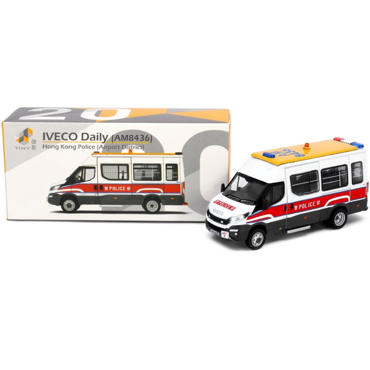 Tiny City Iveco Daily Police Patrol Van Airport District AM8436 (1:76 Scale) - Phillips Hobbies