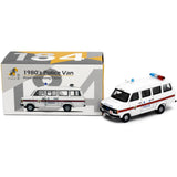 Tiny Models 1980's Hong Kong Police Van White (1:76 Scale) - Phillips Hobbies